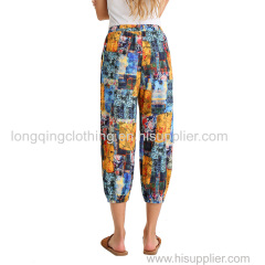 Women's Floral Printed 3/4 Pants