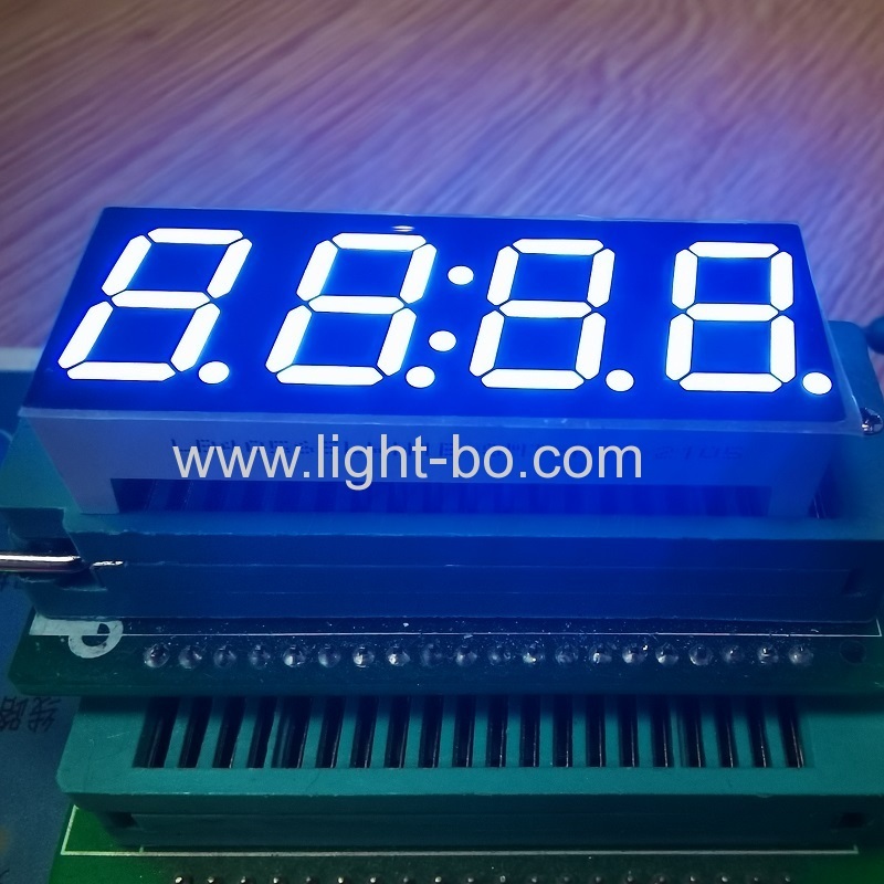 Horloge LED ultra blanche de 0,56" à quatre chiffres et 7 segments, affichage à cathode commune pour minuterie numérique