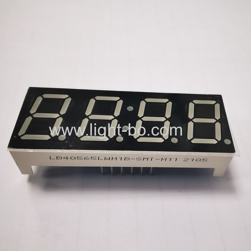 Ultra white 0.56" Four Digits 7 Segment LED Clock Display common cathode for digital timer