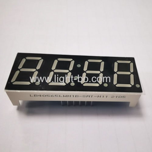 Ultra white 0.56  Four Digits 7 Segment LED Clock Display common cathode for digital timer