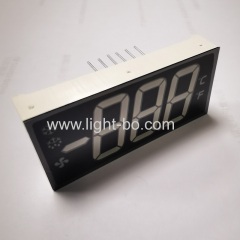 Ultra Red /Pure Green Triple digit 7 segment LED display for refrigerator controller