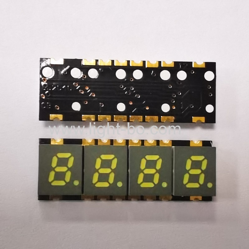 display LED de 7 segmentos smd branco ultra brilhante de 0,2 polegadas e 4 dígitos para o painel de instrumentos