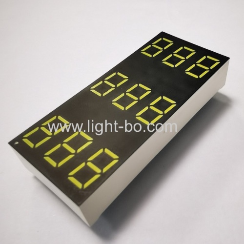 Customized Ultra white three line 9 Digit 0.36  7 Segment LED Display for home appliances