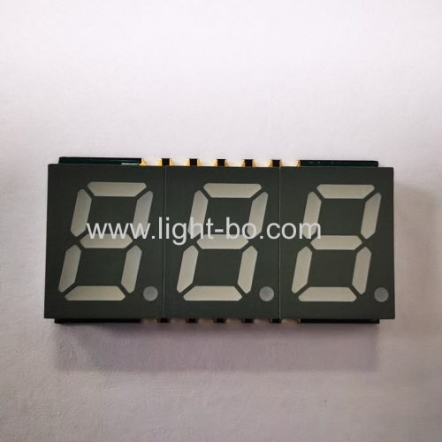 Ultra thin Red/Blue/Green/White/Yellow 0.39 Triple Digit SMD 7 Segment LED Display for Instrument Panel