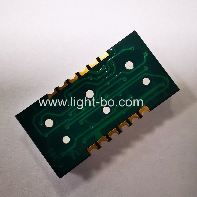 Ultra thin Red/Blue/Green/White/Yellow 0.39" Triple Digit SMD 7 Segment LED Display for Instrument Panel