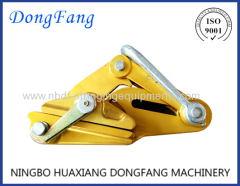 Self grippind clamps for transmission line conductor