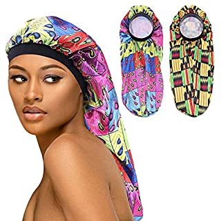 Long Satin Bonnet Sleep Caps
