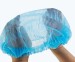 Disposable Non woven strip clip cap bouffant head cover Hair Net surgical doctor hat Round mob cap