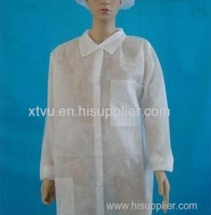 Polypropylene Nonwoven disposable lab coats with kimono style