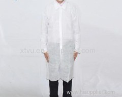 Polypropylene Nonwoven disposable lab coats with kimono style