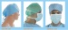 Disposable Hospital surgical doctor cap with tie nonwoven medical nurse head cover