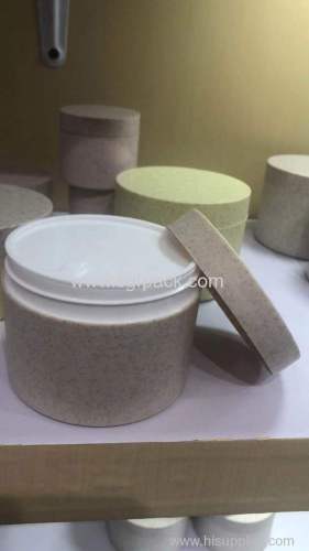 New product recyclable PLA cosmetic jar wheat straw material 15g 30g 50g 100g jar with screw cap