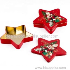 Star Shaped Candy Tin Box