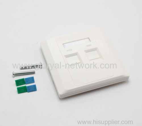 DUAL PORT 86X86 WALL PLATE