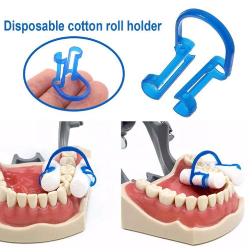 Disposable Cotton Roll Holder Clip for Clinic Plastic Cotton Roll Clip