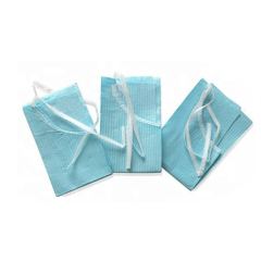 Waterproof Colorful Disposable Consumable 3ply Dental Bibs