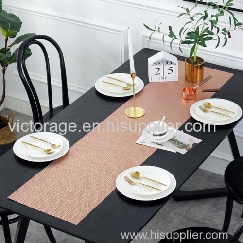 WANTU PVC ROSE GOLD Table Runner TR1420