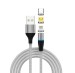 cable 3A fast charging magnetic braided cable Three-in-one magnetic round head charging cable