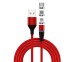 cable 3A fast charging magnetic braided cable Three-in-one magnetic round head charging cable