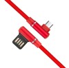 Double elbow mobile game type-c data cable Android usb braided game right angle charging cable