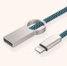 Zinc alloy braided USB data cable Ring creative data cable fast charge charging cable