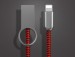 Zinc alloy braided USB data cable Ring creative data cable fast charge charging cable