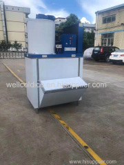 Sea food fresh use commercial flake ice machine with capacity 500kg 1000kg 1200kg