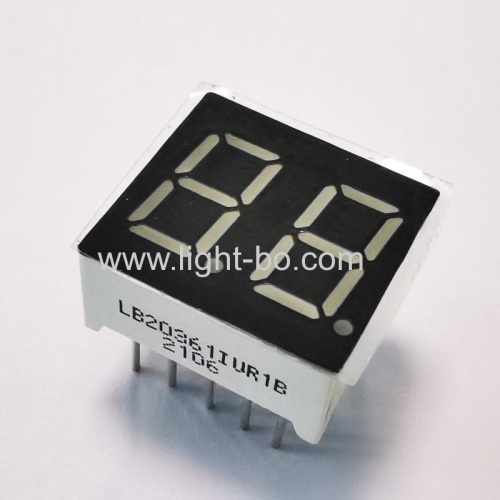 Ultra bright Red 0.36 Dual Digit 7 Segment LED Display Common Anode for Instrument Panel