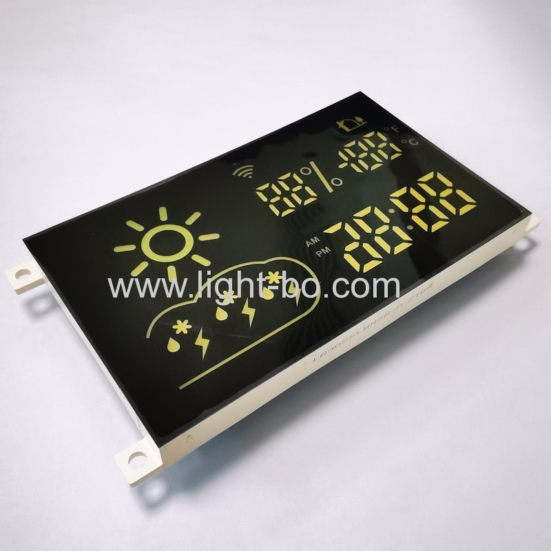 catodo comune con display a led a 7 segmenti personalizzato bianco ultra luminoso per indicatore di previsioni meteorologiche