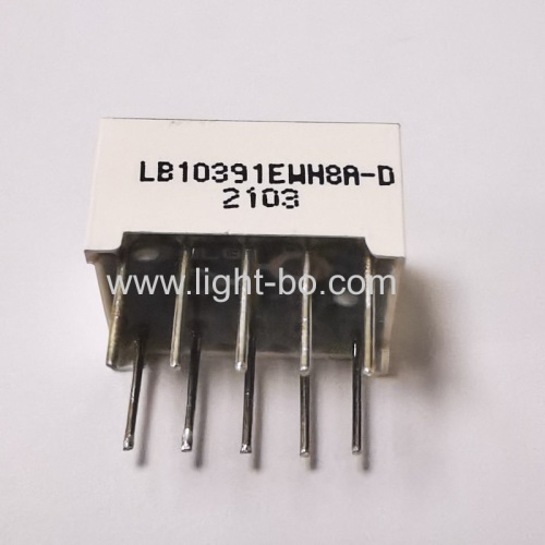 Ultra white single digit 0.39 7 Segment LED Display common cathode grey surface for Instrument Panel