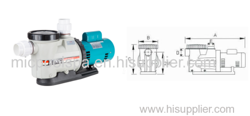 Hot selling SB series 1hp/1.5hp/2hp/3hp50HZ above ground swimming pools electric sand filter high pressure water pump