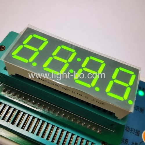 superhellgrünes 0,56 "4-stelliges 7-Segment-LED-Uhrendisplay gemeinsame Anode für digitalen Herd-Timer