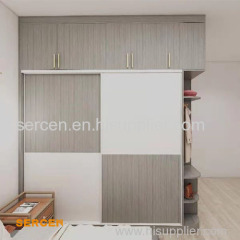 Aluminum Wardrobe cabinet with sliding door furniture