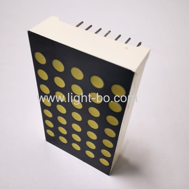Ultra White 1,5 "3mm 5 * 7 Dot-Matrix-LED-Anzeige für Stellungsanzeige