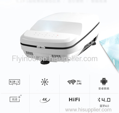 2021 Brand new DLP Ultra Short Throw Projector 4200 ANSI Lumen Top Quality 3D LED Android video Proyector