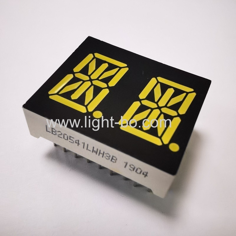 ultraweißes 0,54 "zweistelliges alphanumerisches 14-Segment-LED-Display mit gemeinsamer Kathode für Haushaltsgeräte