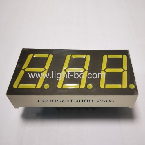 Ultra White 0.56inch common anode 3 digit 7 segment led displays for air conditioners