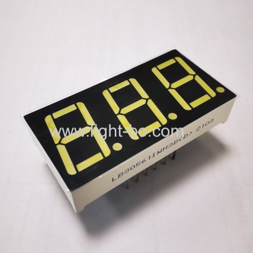Ultra White Triple digit 7 segment led display common anode 0.56-inch for heating and cooling