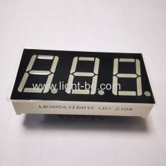 Ultra Blue 0.56 inch common anode 3 digit 7 segment LED display for Instrument Panel