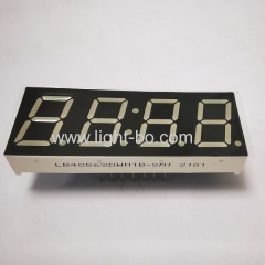 14 PINS White segments 14.2mm 4 Digit 7-segment LED display Common cathode Ultra white for digital timer