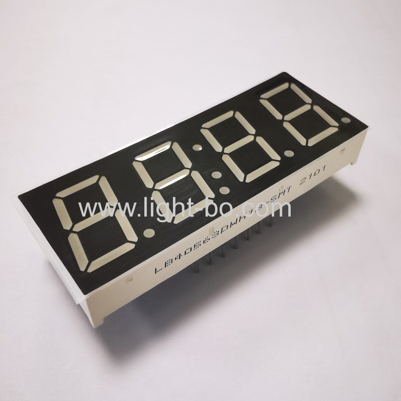 14-polige weiße Segmente 14,2 mm 4-stellige 7-Segment-LED-Anzeige gemeinsame Kathode ultraweiß für digitalen Timer