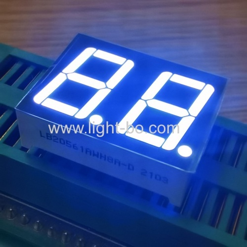 ultrahelle weiße zweistellige 0,56 "7-Segment-LED-Anzeige gemeinsame Anode für Instrumententafel