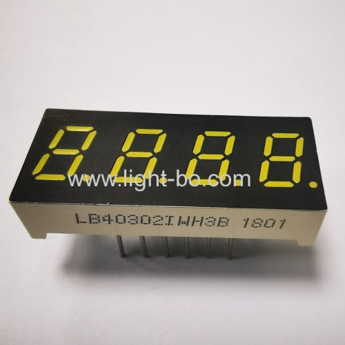 Small size ultra white 0.3 4 Digit 7 Segment LED Display common anode for Instrument Panel