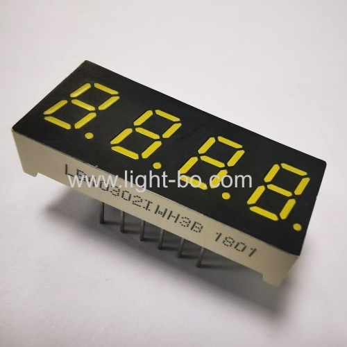 Small size ultra white 0.3  4 Digit 7 Segment LED Display common anode for Instrument Panel