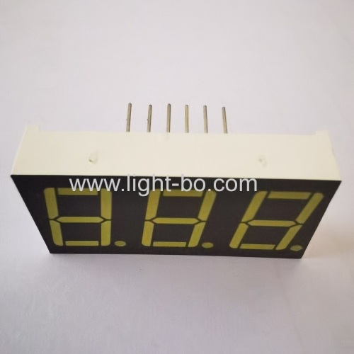 Ultra white 3 digit 0.56 7 segment led display Common cathode for digital temperature indicator