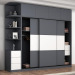 Aluminum Wardrobe cabinet with sliding door furniture