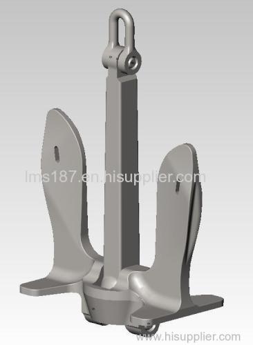 U.S. Navy type anchors U.S.N. Stockless anchor