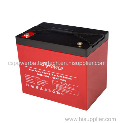 CSPOWER AGM BATTERY CH12V 300W HIGH RATE 80Ah (C10) lead battery