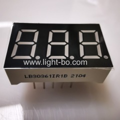 0.36 inch common anode super bright red 3 digit led seven segment led display for digital indicator