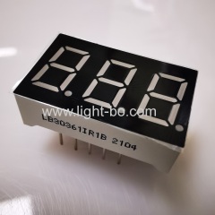 0.36 inch common anode super bright red 3 digit led seven segment led display for digital indicator